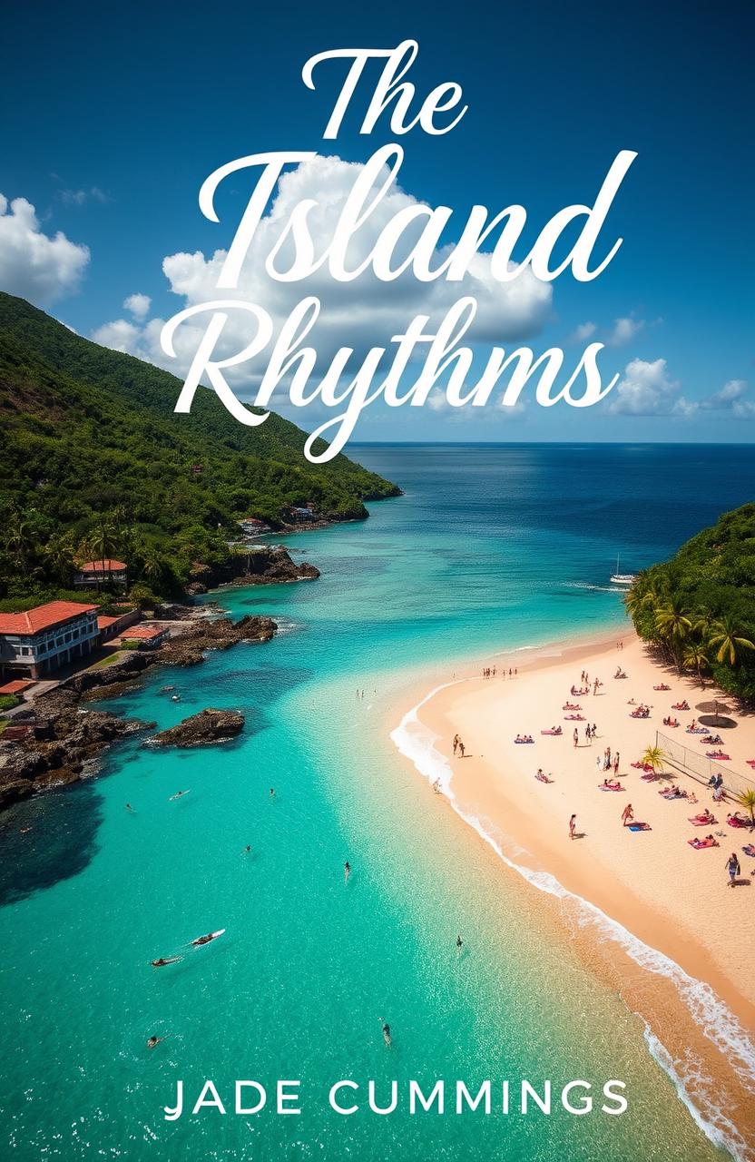 A stunning aerial view of a beautiful beach in St
