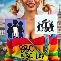 A close-up shot of a gorgeous female with striking features