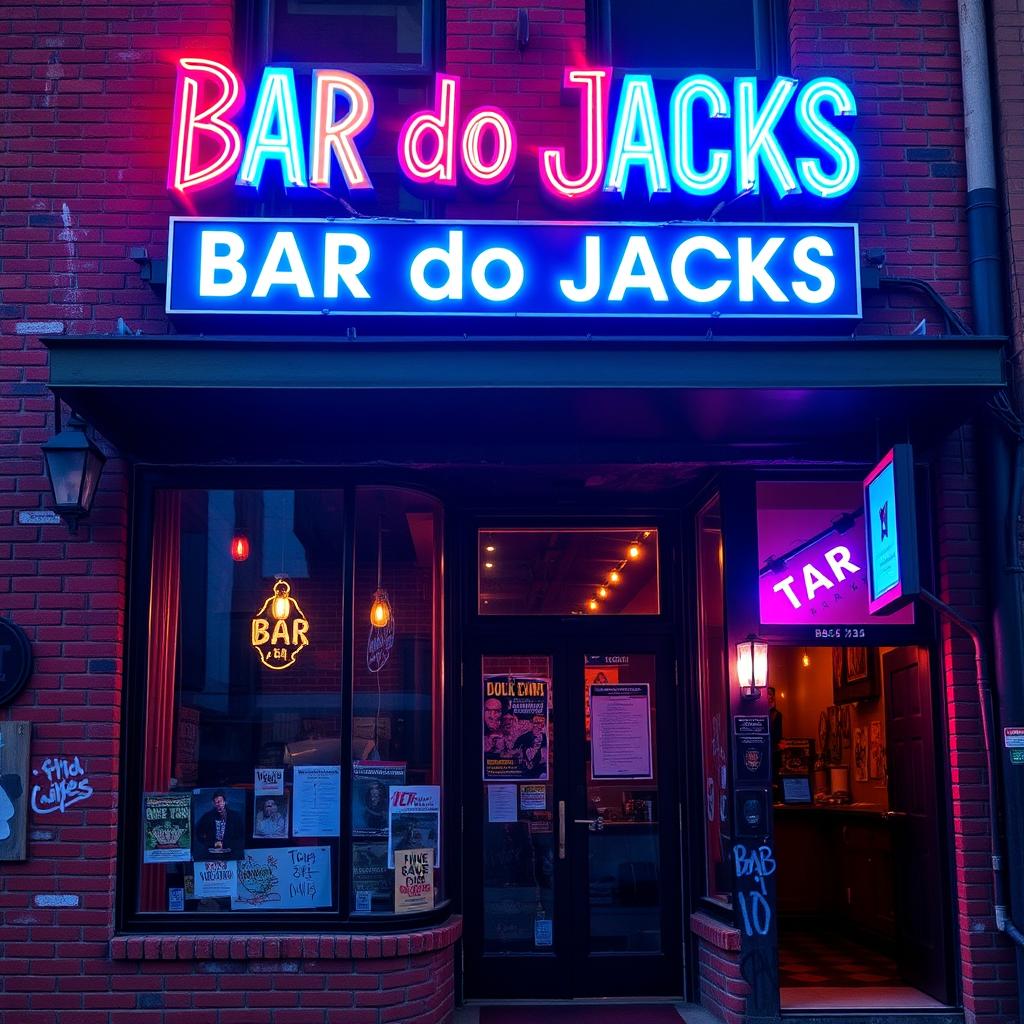 The facade of 'Bar do Jacks,' a rock bar set in 1990s New Orleans