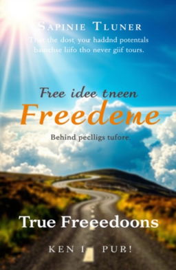 An inspiring book cover design that invites readers to discover hidden potential and true freedom behind life's obstacles