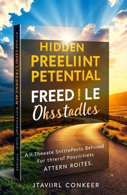 An inspiring book cover design that invites readers to discover hidden potential and true freedom behind life's obstacles