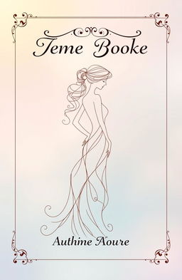 A stunning book cover design featuring an elegant silhouette of a lady formed by intricate fancy lines