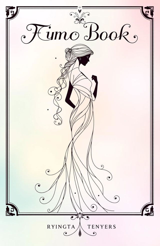 A stunning book cover design featuring an elegant silhouette of a lady formed by intricate fancy lines