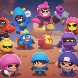 High-resolution, vividly colorful Brawl Stars background featuring dynamic character designs and rich, eye-catching in-game elements.