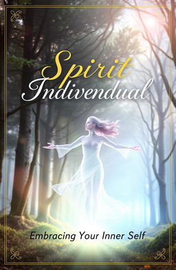 A captivating book cover design for a title called 'Spirit Individual'