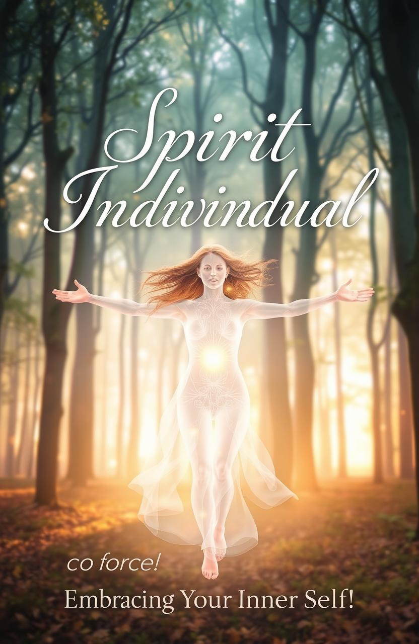 A captivating book cover design for a title called 'Spirit Individual'