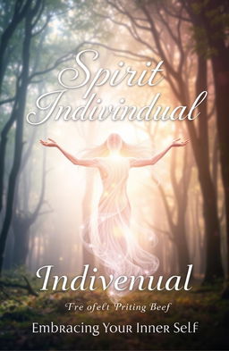 A captivating book cover design for a title called 'Spirit Individual'