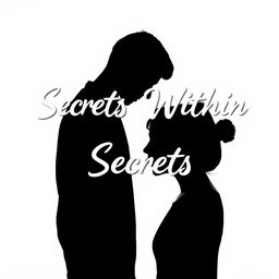 Silhouettes of a teenage guy and a teenage girl gently touching foreheads, symbolizing closeness and tenderness