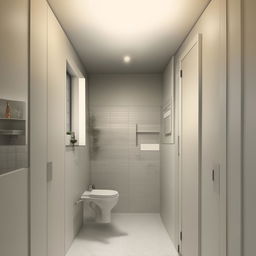 A compact bathroom design in a room of dimensions 2.15 meters by 1.20 meters. The layout includes a bathtub, a toilet, and a sink.