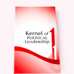 An exceptional book cover design for 'Kernel of Political Leadership', showcasing a vibrant and striking combination of red and white colors