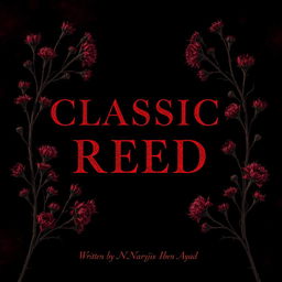 A mysterious design featuring the title 'CLASSIC RED' in all capital letters, rendered in black with a subtle shadow for depth