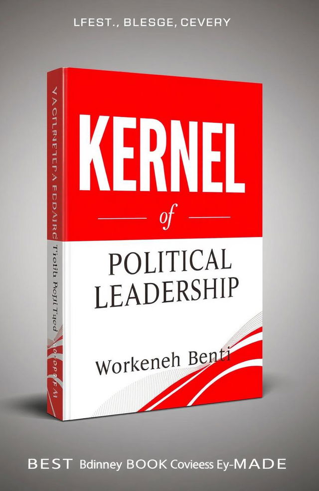 A stunning book cover design for 'Kernel of Political Leadership' by Workneh Benti