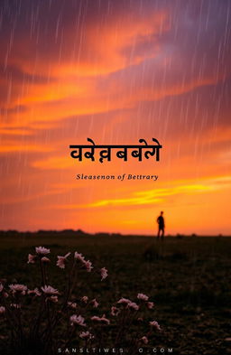 A beautifully designed cover for a Punjabi poetry book titled 'ਮੌਸਮ ਏ ਬੇਵਫ਼ਾ' (The Season of Betrayal)