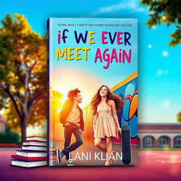 A vibrant and captivating book cover design for the young adult fiction titled 'If We Ever Meet Again'