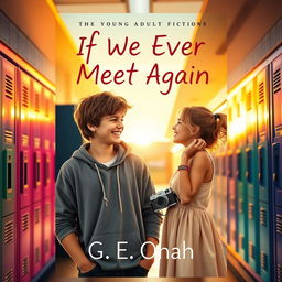 An enchanting and visually appealing book cover design for the young adult fiction titled 'If We Ever Meet Again', authored by G E Onah