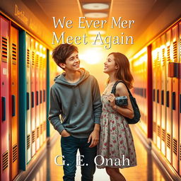 An enchanting and visually appealing book cover design for the young adult fiction titled 'If We Ever Meet Again', authored by G E Onah