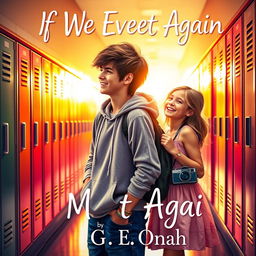 An enchanting and visually appealing book cover design for the young adult fiction titled 'If We Ever Meet Again', authored by G E Onah