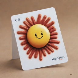 Craft a cute, cartoon-style 'Bacillary Burst' card, an 'upcell' type. Visualize an appealing, oblong-shaped cell deploying a powerful burst imitating rod-shaped bacilli. The burst should embody an eruption causing oblivion to an opponent's card.