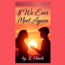 A captivating young adult fiction book cover design for a title "If We Ever Meet Again" by G E Onah