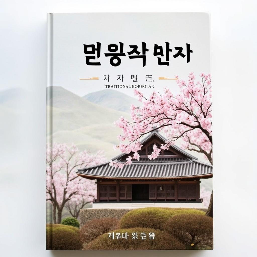 A beautifully designed book cover featuring traditional Korean elements