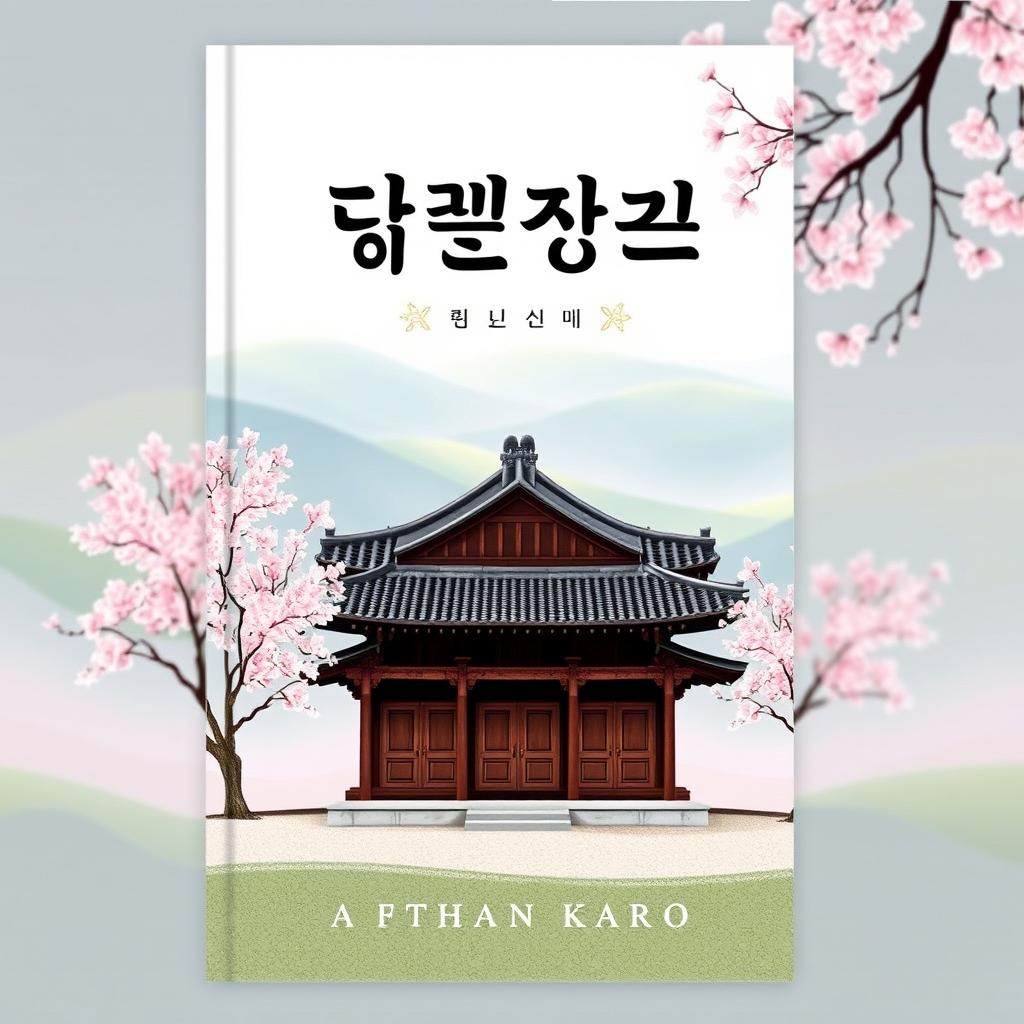 A beautifully designed book cover featuring traditional Korean elements