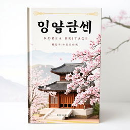 A beautifully designed book cover featuring traditional Korean elements