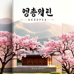 A beautifully designed book cover featuring traditional Korean elements