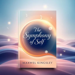 A book cover design for 'The Symphony of Self' by Maxwel Kingsley, featuring an abstract and harmonious representation of the subconscious mind