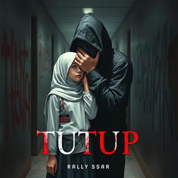 An intriguing book cover design for 'TUTUP' by RIRAHASRAR