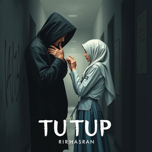 An intriguing book cover design for 'TUTUP' by RIRAHASRAR