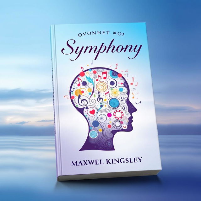 A striking book cover design for 'The Symphony of Self' by Maxwel Kingsley