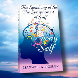 A striking book cover design for 'The Symphony of Self' by Maxwel Kingsley