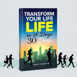 An uplifting book cover featuring the title 'Transform Your Life in 30 Days' prominently displayed at the top in an inspirational and bold font