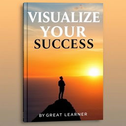 An engaging book cover for 'Visualize Your Success' with the title prominently displayed in a bold, inspirational font at the top