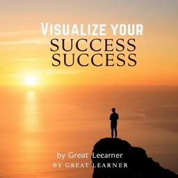 An engaging book cover for 'Visualize Your Success' with the title prominently displayed in a bold, inspirational font at the top