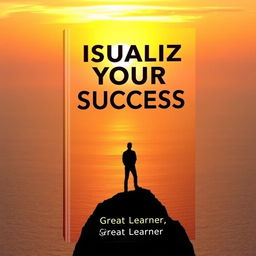 An engaging book cover for 'Visualize Your Success' with the title prominently displayed in a bold, inspirational font at the top