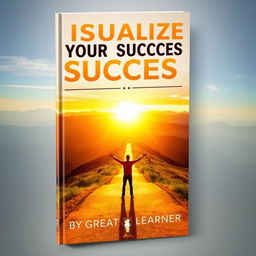 An inspiring book cover for 'Visualize Your Success' featuring the title in bold, dynamic typography at the top, capturing attention