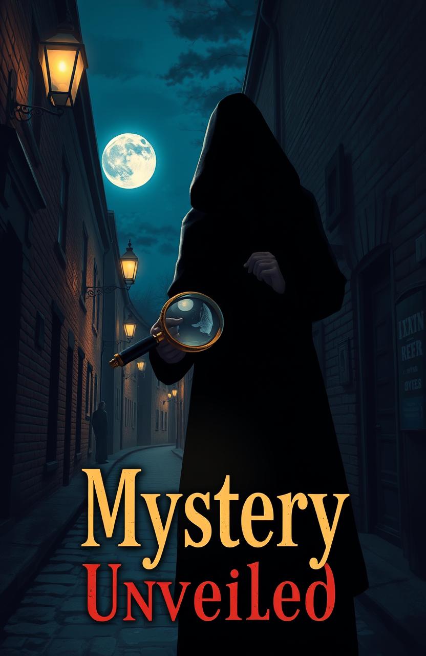 A thrilling mystery novel cover illustration