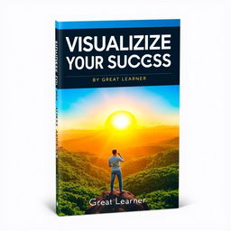 A striking book cover for 'Visualize Your Success' featuring the title prominently displayed in a bold, inspirational typeface at the top