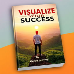 A striking book cover for 'Visualize Your Success' featuring the title prominently displayed in a bold, inspirational typeface at the top