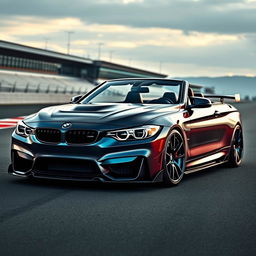 A stunning modified BMW Series 4 Convertible that has been transformed into a high-performance supercar