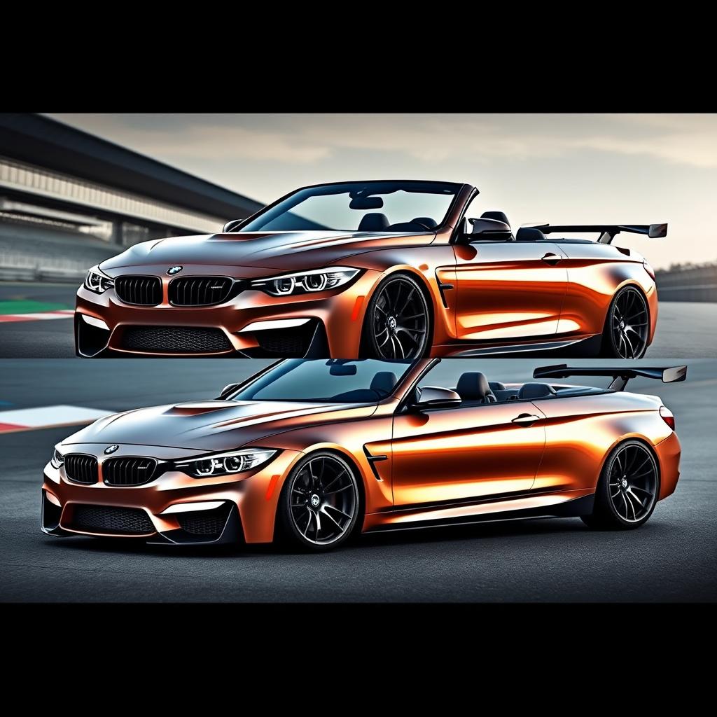 A stunning modified BMW Series 4 Convertible that has been transformed into a high-performance supercar