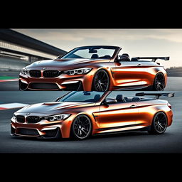 A stunning modified BMW Series 4 Convertible that has been transformed into a high-performance supercar