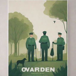 A high-definition, stylish environmental poster featuring diverse individuals designed in a modern style, acting as wardens, protecting and enriching the environment. Incorporate contemporary elements of design to illustrate the love and care people have for nature in today's world.