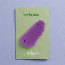 Craft a cute, comma-shaped 'Vibrio Vibes' card, an 'upcell' type. Represent a charming cell moving with vibrancy and speed, reminiscent of vibrios bacteria. The design should demonstrate agility and the enhanced ability to avoid card effects.