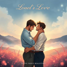 A beautifully illustrated book cover depicting an intimate moment between three men, capturing the essence of love and connection