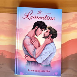 A beautifully illustrated book cover depicting an intimate moment between three men, capturing the essence of love and connection