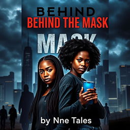 A dramatic high-stakes book cover featuring two teenage African high school girls in their early 17s, Nia and Kiara, standing together against a dark urban backdrop