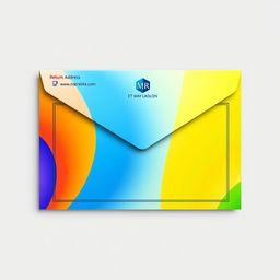 A vibrant and eye-catching Business Envelope that exudes professionalism with a touch of creativity