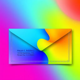 A vibrant and eye-catching Business Envelope that exudes professionalism with a touch of creativity